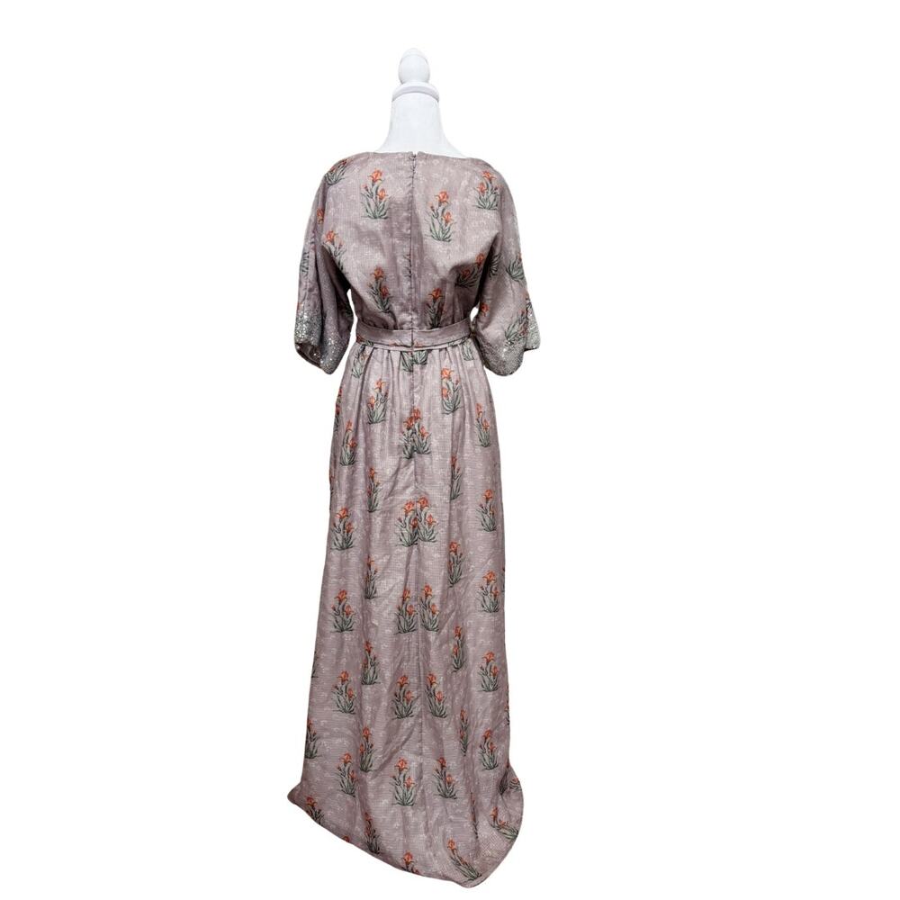 Sachin & Babi Isolde Belted Maxi Dress 2 Purple NEW - Picture 5 of 8